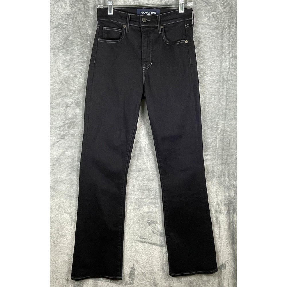 Veronica Beard Cameron Bootcut Jeans Size 27 Black Onyx High Rise Casual Denim